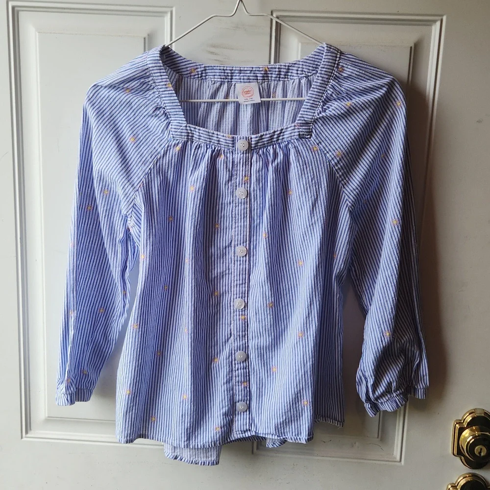 Wonder Nation Girls Long-Sleeved Square Neck Top Size XXL (18) - Picture 1 of 8